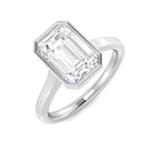 9ct Yellow Gold Radiant Lab Grown Diamond Ring 1