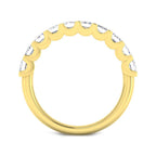 9ct Yellow Gold Emerald Cut Lab Grown Diamond Ring 2