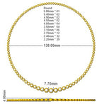 9ct White Gold Round Lab Grown Diamond Necklace 2