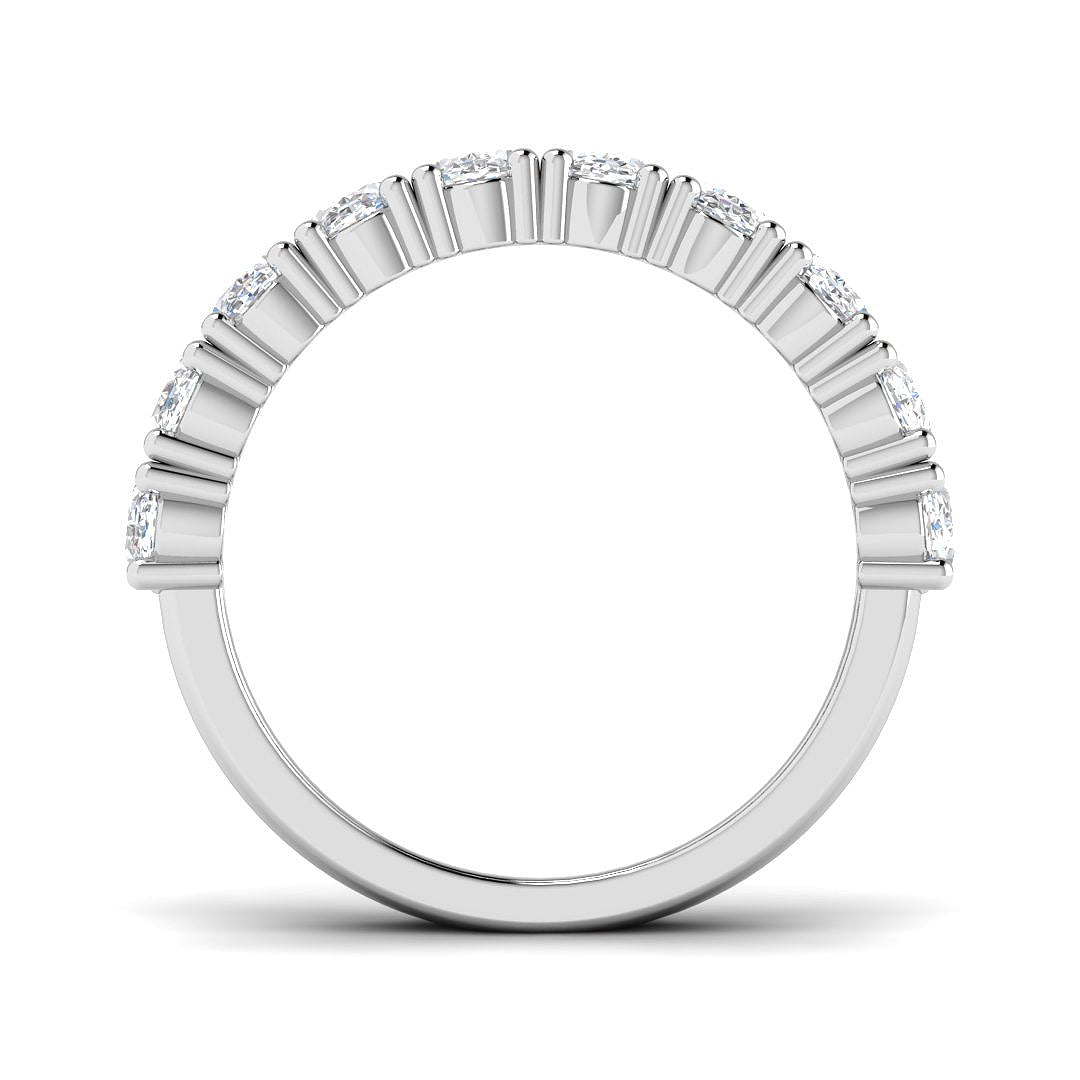9ct White Gold Oval Lab Grown Diamond Ring 2