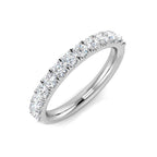 9ct White Gold Round Lab Grown Diamond Ring 1