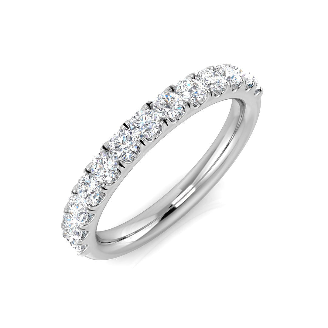 Platinum Round Lab Grown Diamond Ring 1