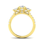 9ct Yellow Gold Round Lab Grown Diamond Ring 2
