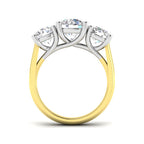 9ct Two Tone Round Lab Grown Diamond Ring 2