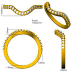 9ct Yellow Gold Round Diamond Ring 3