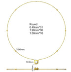 9ct White Gold Round Lab Grown Diamond Necklace 2