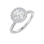 Platinum Round Lab Grown Diamond Ring 1