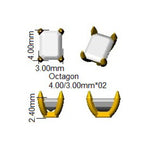 9ct White Gold Emerald Cut Lab Grown Diamond Earrings 2