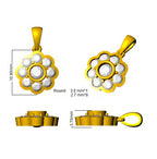 9ct Yellow Gold Round Lab Grown Diamond Pendant 2