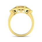 9ct Yellow Gold Cushion Cvd Old Cut Ring 2