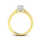 18ct Two Tone Round Lab Grown Diamond Ring 2