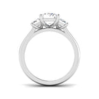 9ct White Gold Emerald Cut Lab Grown Diamond Ring 2