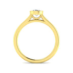 9ct Yellow Gold Pear Lab Grown Diamond Ring 2