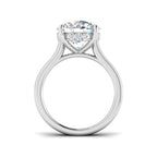 Platinum Round Lab Grown Diamond Ring 2