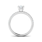 9ct White Gold Cushion Lab Grown Diamond Ring 2