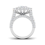 9ct White Gold Oval Lab Grown Diamond Ring 2