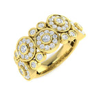9ct Yellow Gold Round Lab Grown Diamond Ring 1