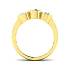 9ct Yellow Gold Round Lab Grown Diamond Ring 2