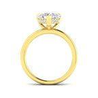 18ct Yellow Gold Heart Lab Grown Diamond Ring 2