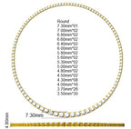 9ct White Gold Round Lab Grown Diamond Necklace 2