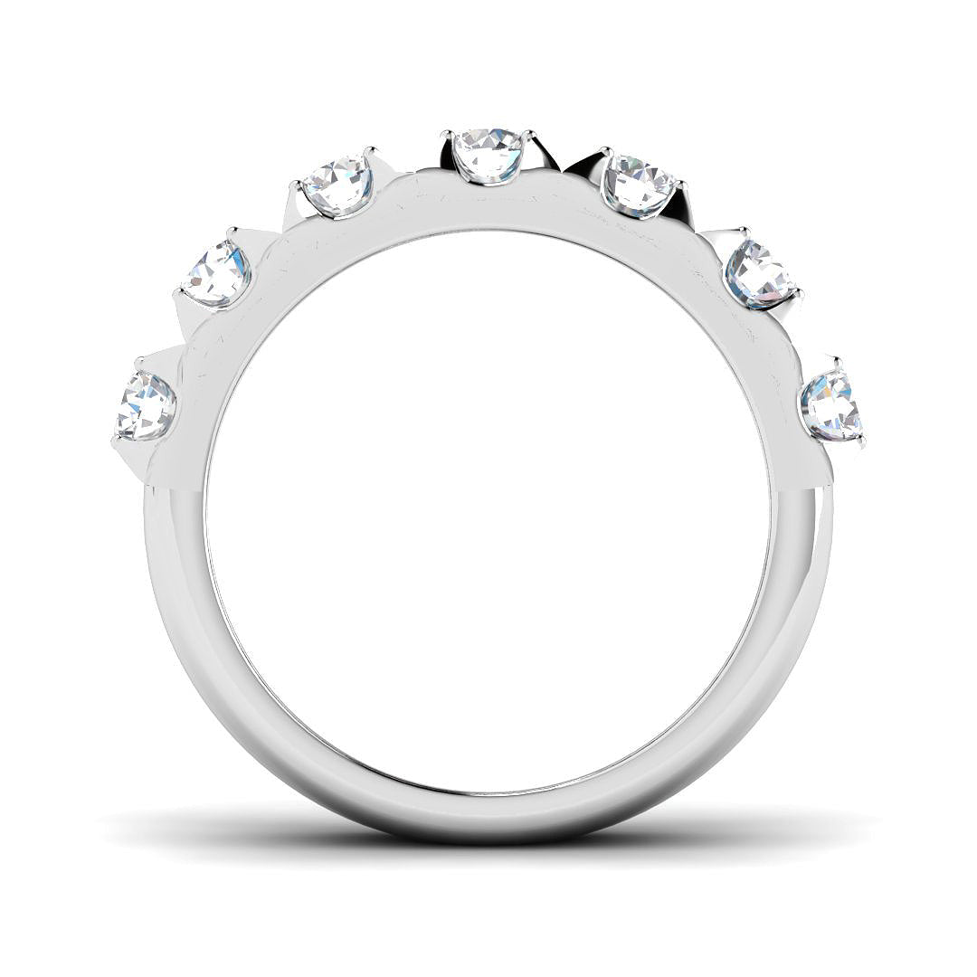 9ct White Gold Round Diamond Ring 2