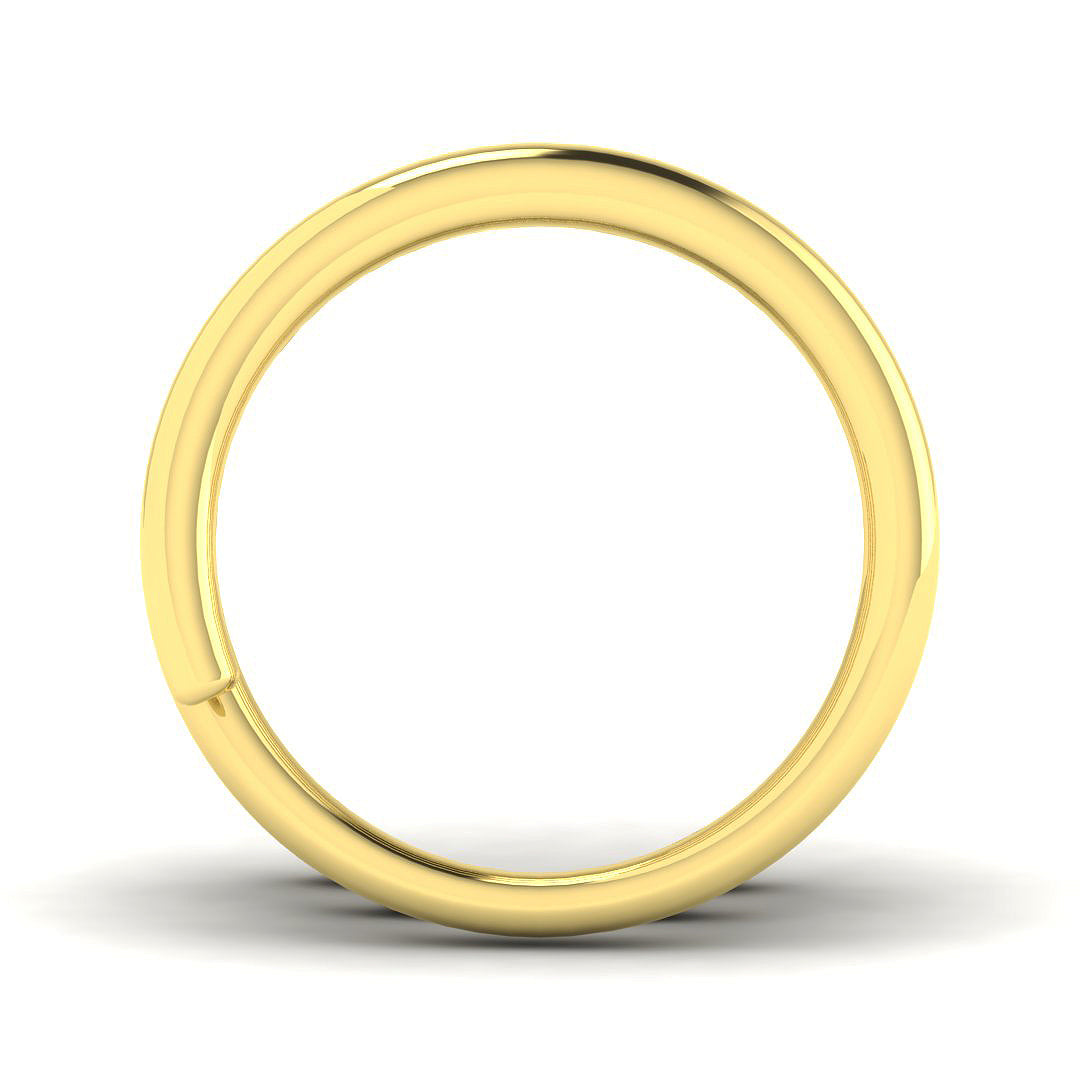 9ct Yellow Gold Round Lab Grown Diamond Ring 2