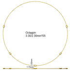 9ct Yellow Gold Emerald Cut Lab Grown Diamond Necklace 2