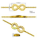 9ct White Gold Round Lab Grown Diamond Bracelet 2