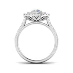 9ct White Gold Round Lab Grown Diamond Ring 2
