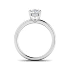9ct White Gold Oval Lab Grown Diamond Ring 2