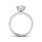 9ct White Gold Pear Lab Grown Diamond Ring 2