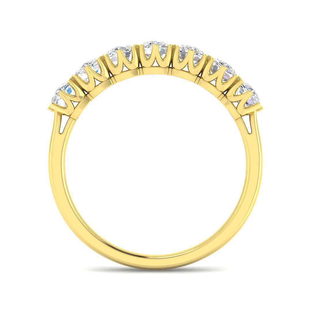 9ct Two Tone Cushion Cvd Old Cut Ring 2