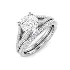 Platinum Round Lab Grown Diamond Ring 1