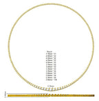 9ct Yellow Gold Round Lab Grown Diamond Necklace 2