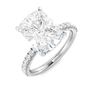 Platinum Cushion Lab Grown Diamond Ring 1