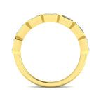 9ct Yellow Gold Emerald Cut Lab Grown Diamond Ring 2