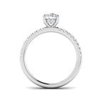 9ct White Gold Round Lab Grown Diamond Ring 2