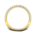 9ct 3 Tone Round Lab Grown Diamond Ring 2