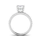 Platinum Emerald Cut Lab Grown Diamond Ring 5
