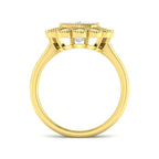 9ct Yellow Gold Cushion Cvd Old Cut Ring 2