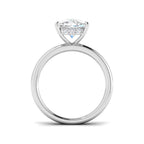 9ct White Gold Cushion Lab Grown Diamond Ring 2