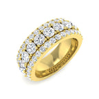 9ct Yellow Gold Round Lab Grown Diamond Ring 1
