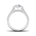 9ct White Gold Round Lab Grown Diamond Ring 2