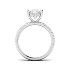 Platinum Cushion Lab Grown Diamond Ring 2