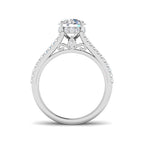 9ct White Gold Baguette Lab Grown Diamond Ring 2