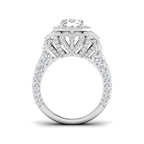 9ct White Gold Radiant Lab Grown Diamond Ring 2