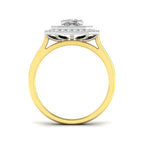9ct Yellow Gold Round Lab Grown Diamond Ring 2