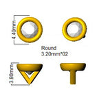 9ct Yellow Gold Round Lab Grown Diamond Earrings 2