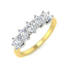 18ct Yellow Gold Round Lab Grown Diamond Ring 1