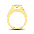 9ct Yellow Gold Pear Lab Grown Diamond Ring 2